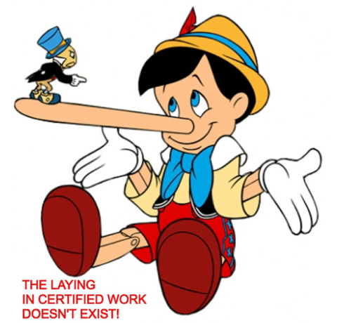 The Laying in certified work doesn't exist